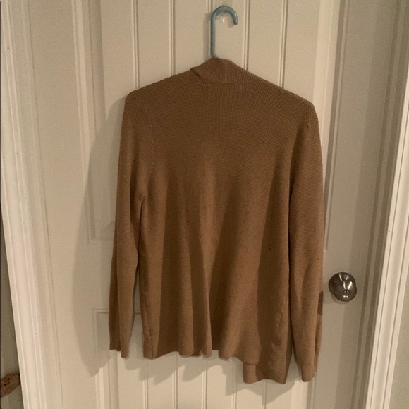 Women's Tan Open-Front Sweater - Picture 2 of 2